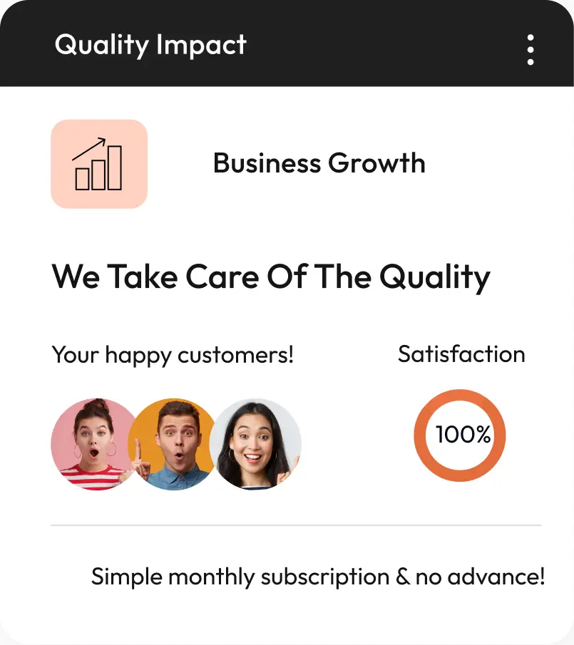 Quality's positive customer impact graphic